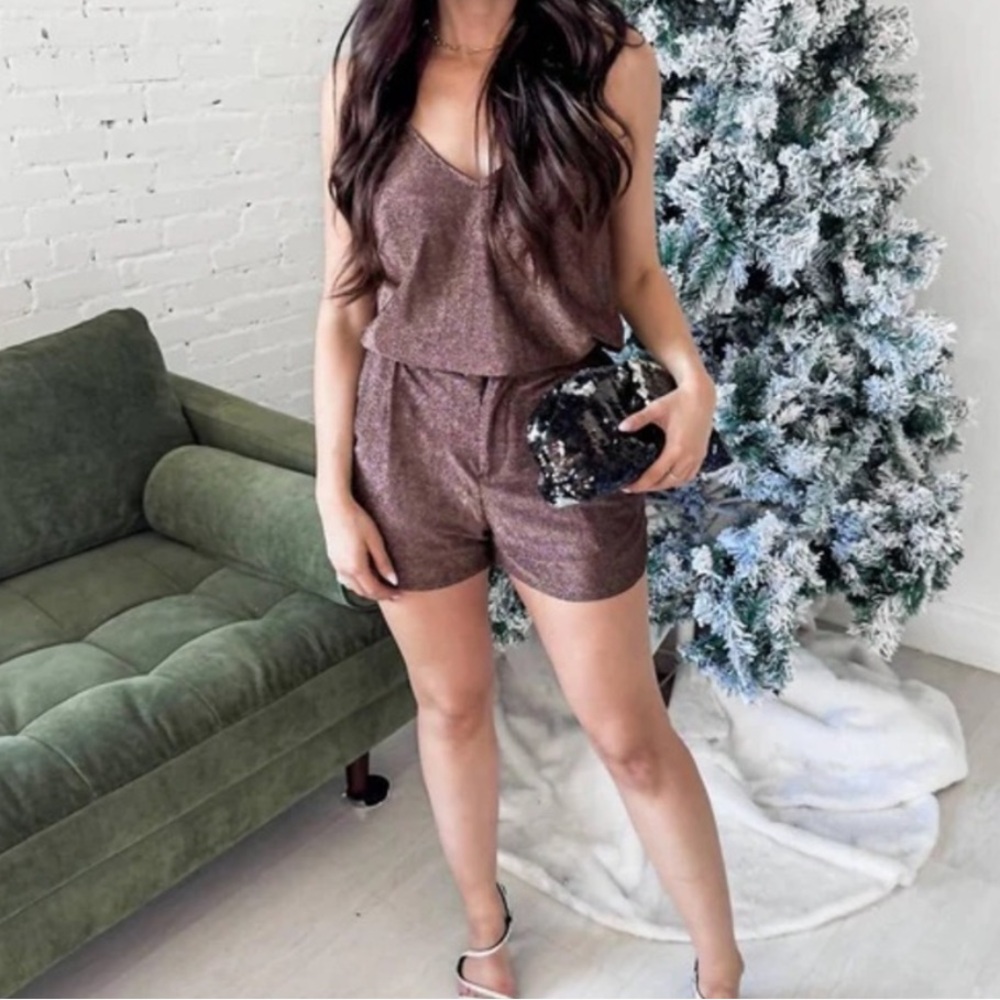 ROSE METALLIC SHOW STOPPER SHORT